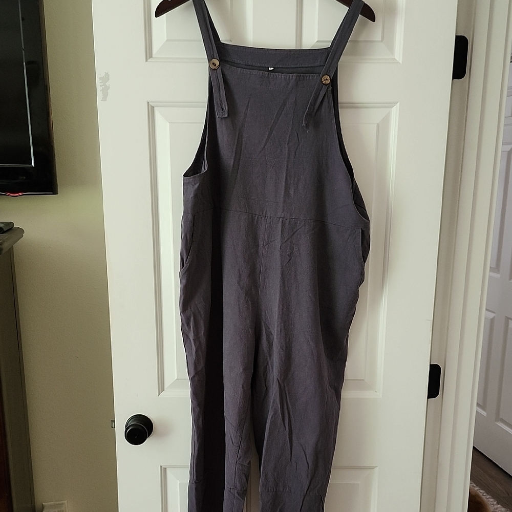 Women's Gray Overalls
